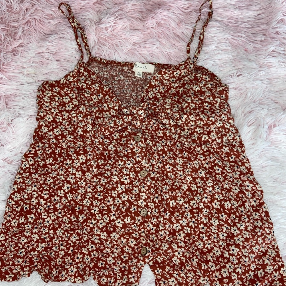 Vintage be cool flower top